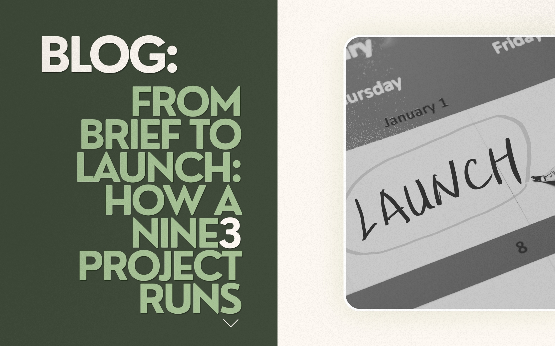 From brief to launch blog