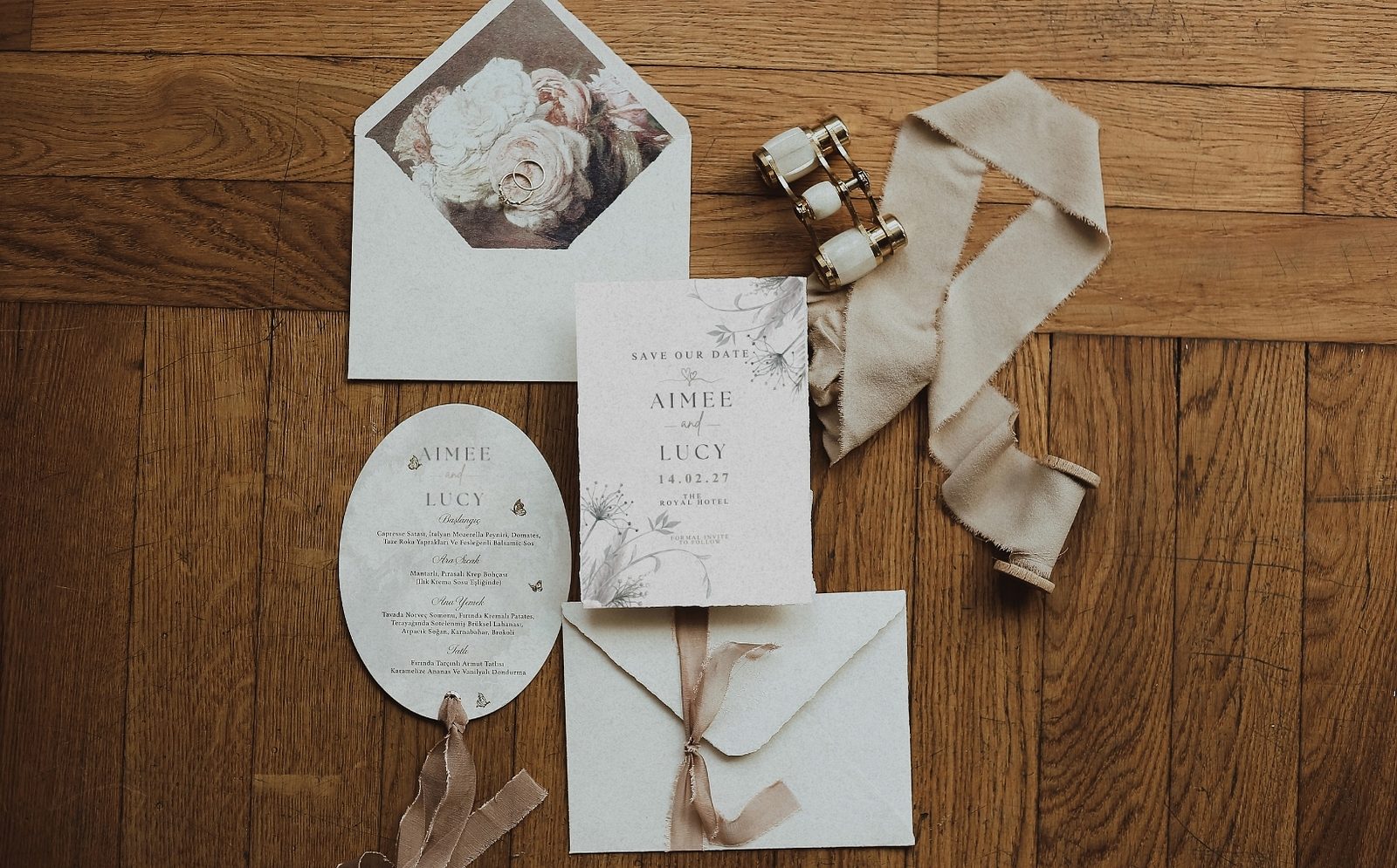 Wedding envelope stationery
