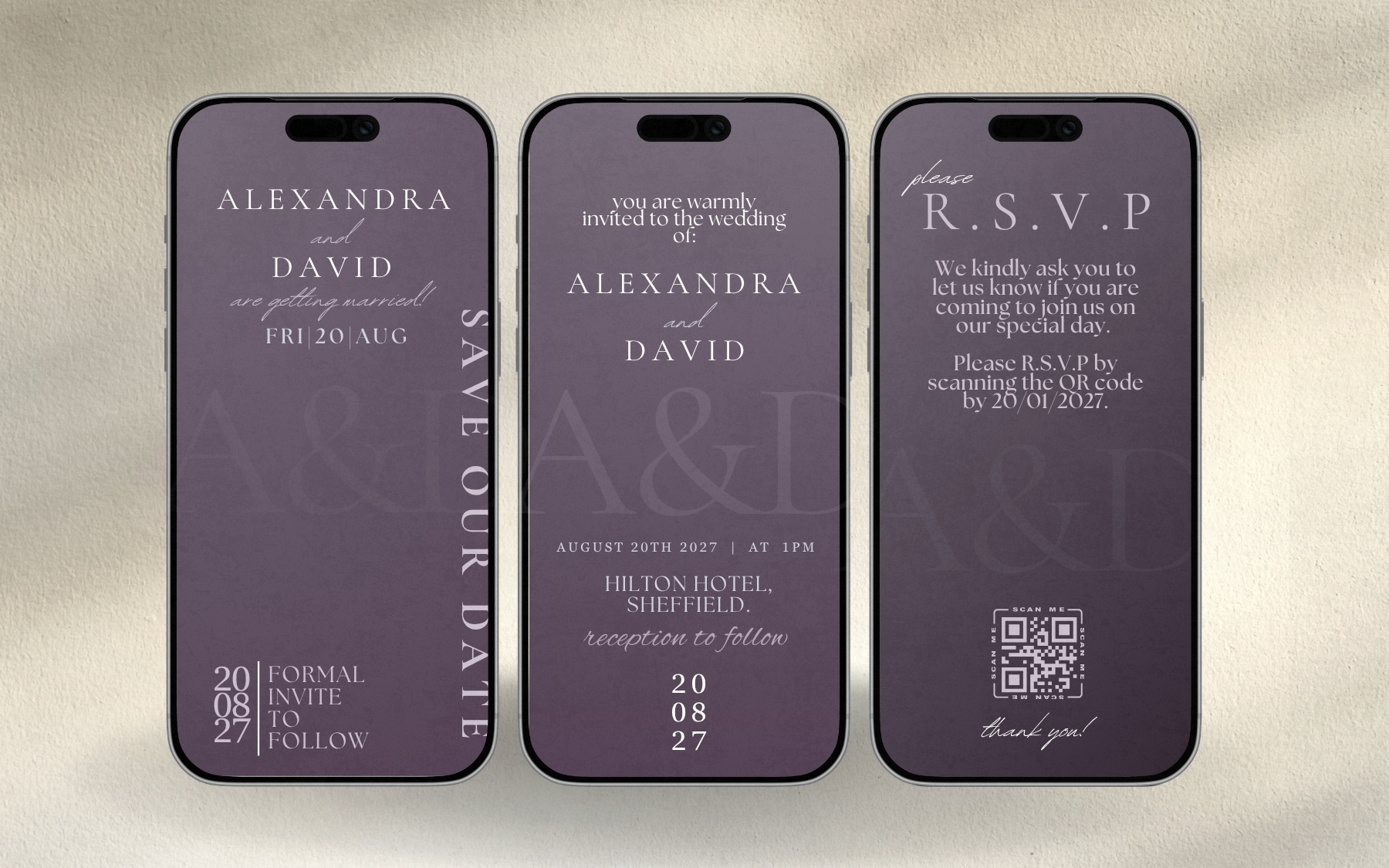 Digital invitation suite