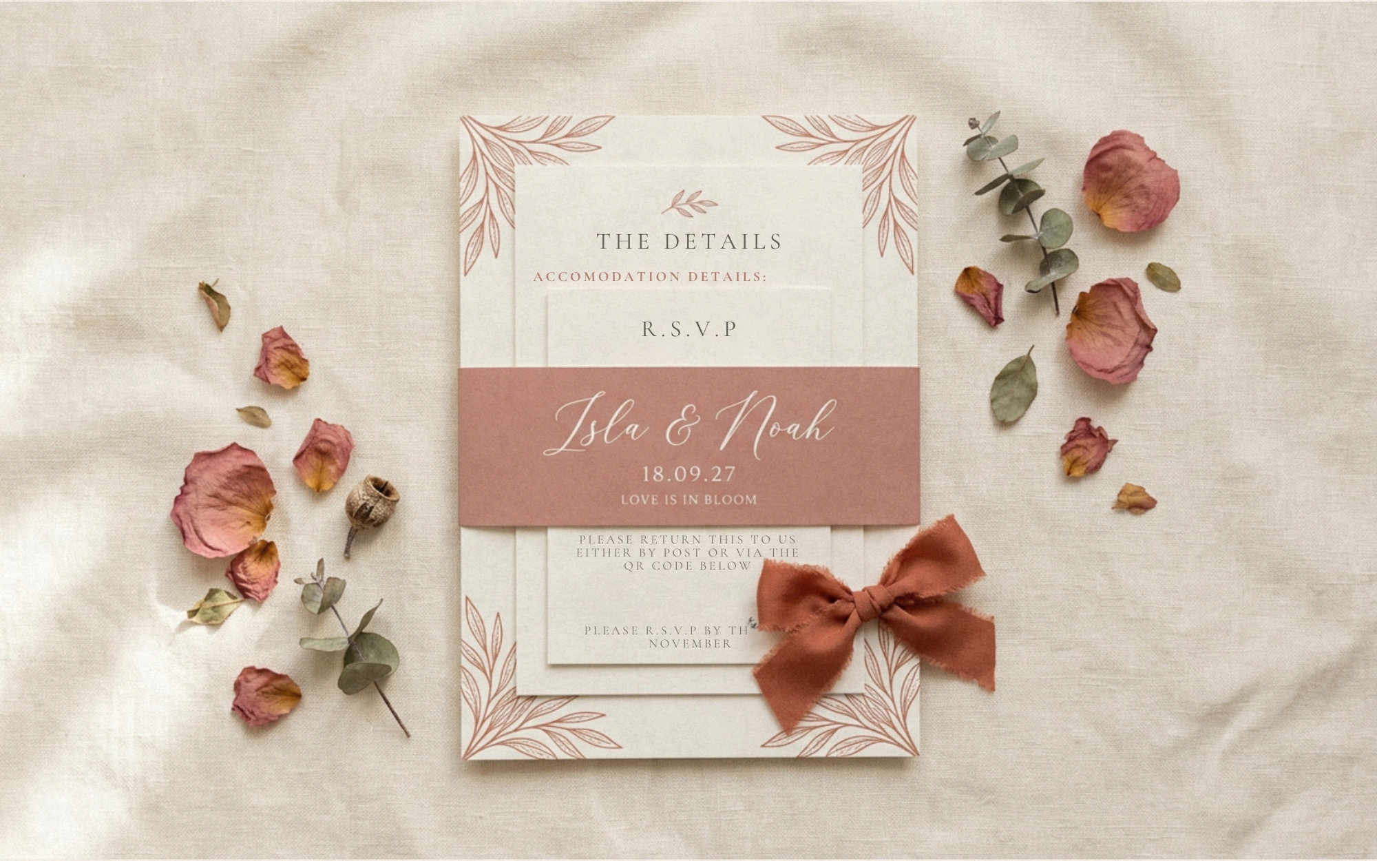 Printed invitation suite