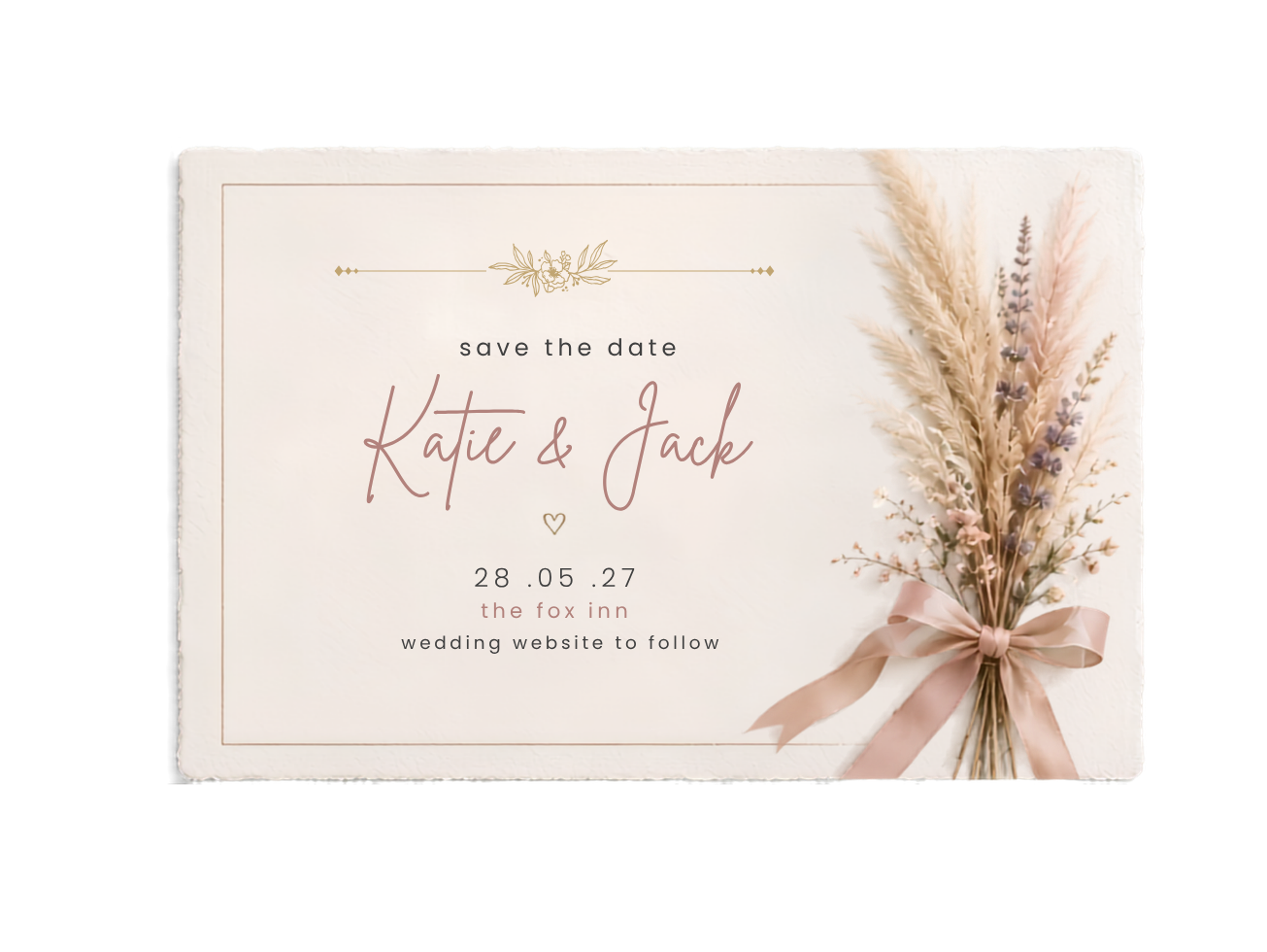 Elegant wedding stationery