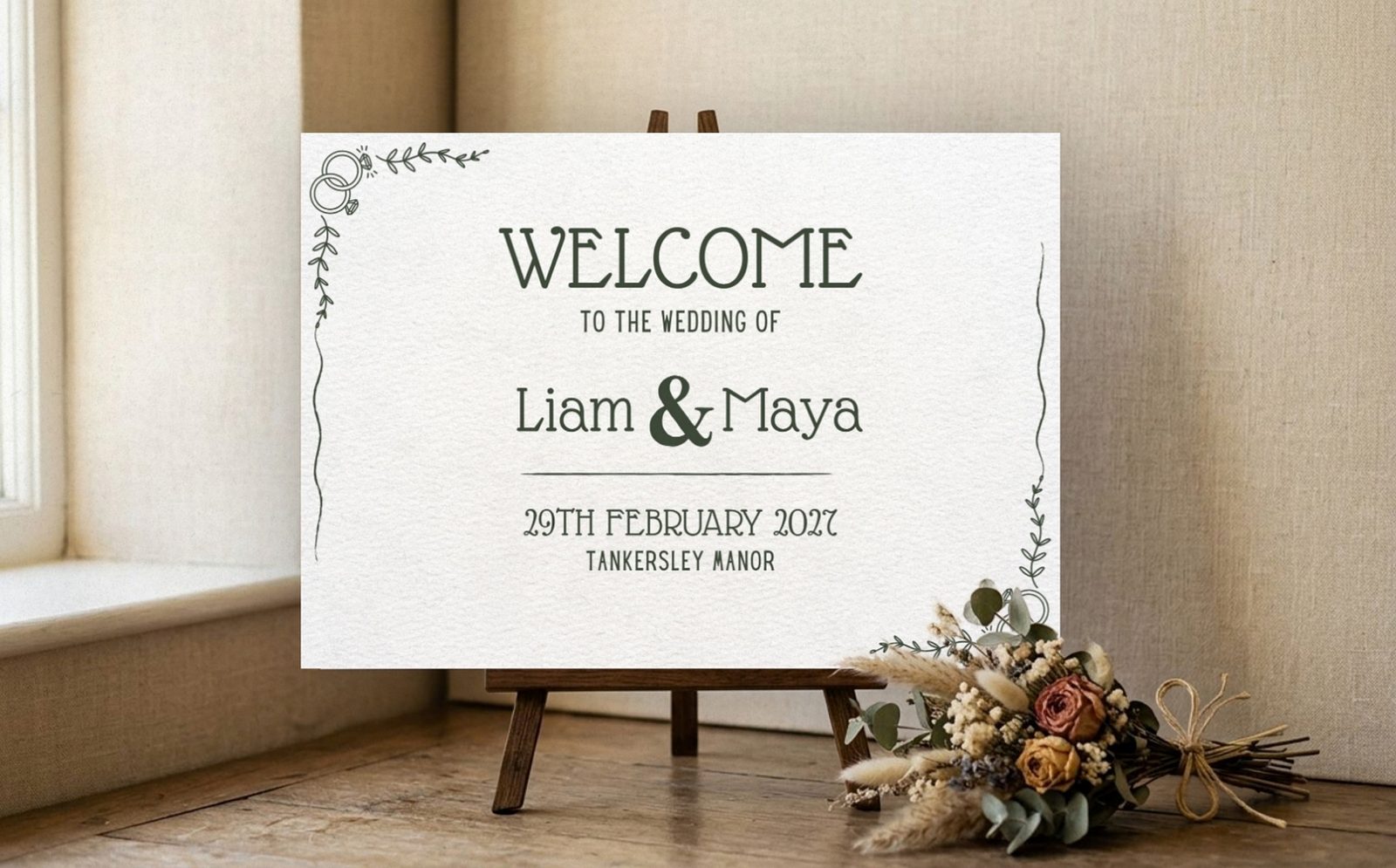 Welcome signage