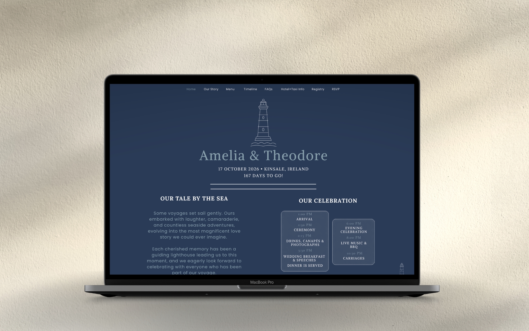 Full wedding website
